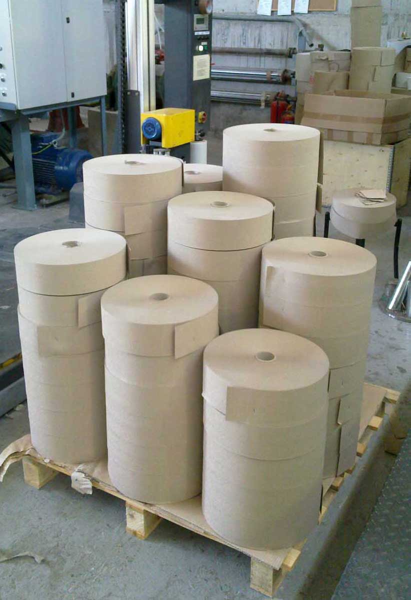 aluminyum ekstruzyon plastik profil sarma icin krepon krepe kraft kagitlari